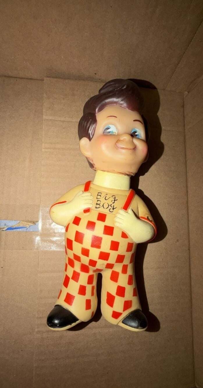 Vintage Big Boy Restaurant Advertising Vinyl Coin Bank